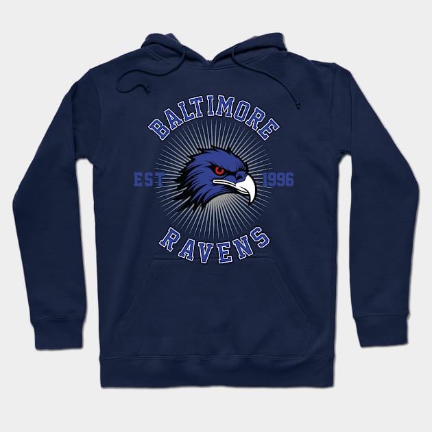 Ravens - BLTM Vintage Hoodie by Cemploex_Art